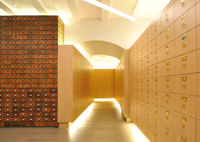 Aménagement de casiers dans des bureaux