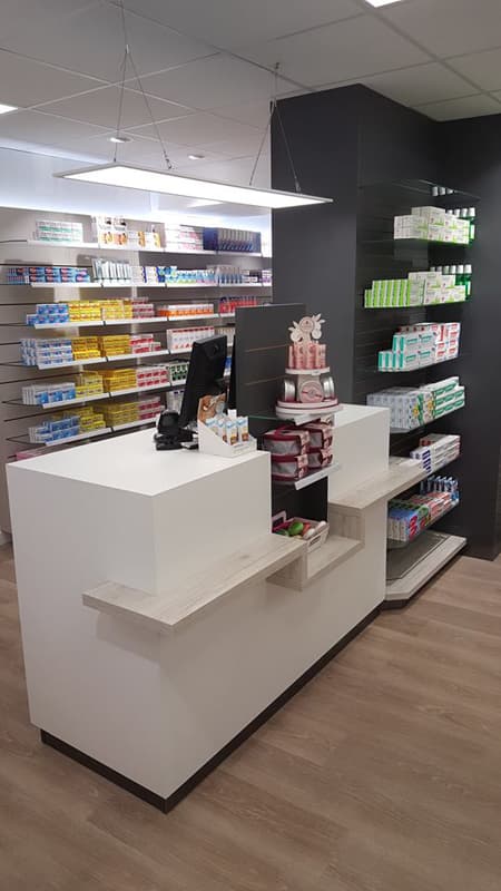 Agencement d’une pharmacie à Saint-Sauveur-Lendelin
